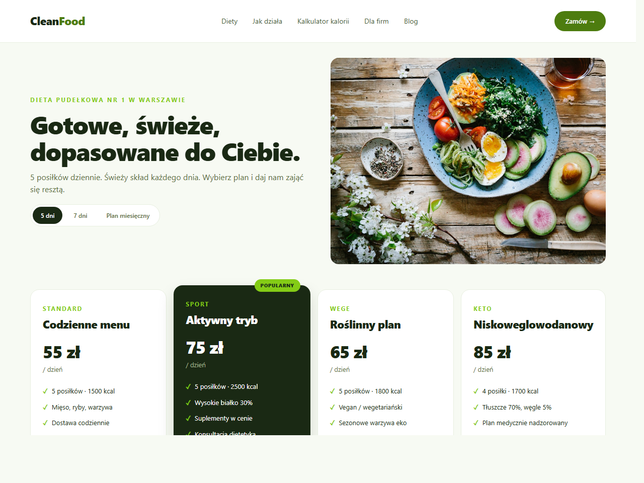 Przykładowa strona — Catering dietetyczny